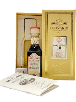 Leonardi Condimento Balsamico Riserva Pregiato in Kastanienfässern gereift 10 Umfüllungen